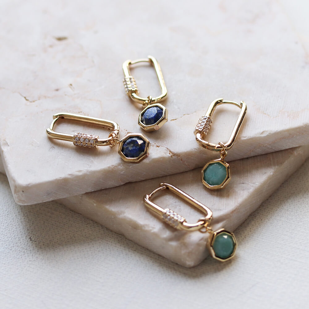カラーストーン / クリスタル ピアス
