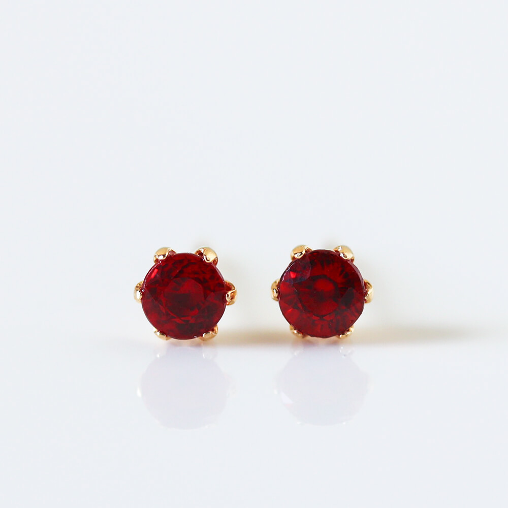 オレンジ サファイア ピアス | K18〈Web限定〉