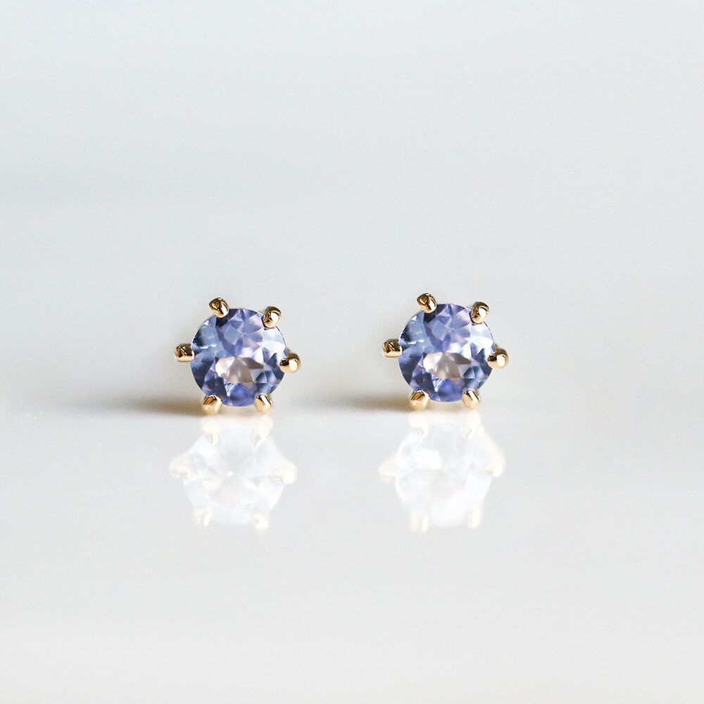 タンザナイト ピアス | K18 〈誕生石〉