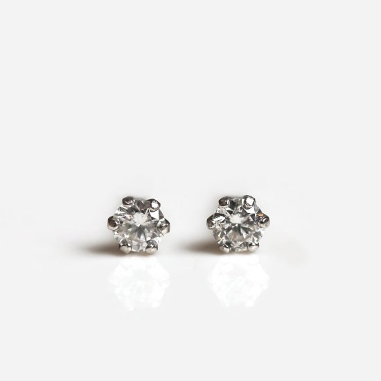 一石 ダイヤモンド 0.2ct ピアス | Pt900
